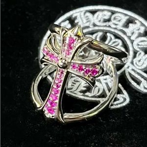Vintage Chrome Hearts Rivet Cross Ring